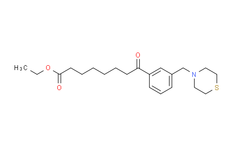 CAS No. 898788-26-6, Ethyl 8-oxo-8-[3-(thiomorpholinomethyl)phenyl]octanoate