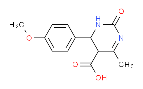 CAS No. 69785-26-8, 6-(4-methoxyphenyl)-4-methyl-2-oxo-1,2,5,6-tetrahydropyrimidine-5-carboxylic acid