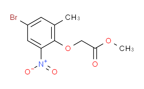 CAS No. 943994-74-9, Methyl 2-(4-Bromo-2-methyl-6-nitrophenoxy)acetate