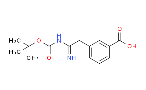 CAS No. 891782-64-2, 3-(2-((tert-Butoxycarbonyl)amino)-2-iminoethyl)benzoic acid