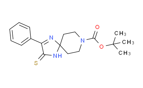 CAS No. 892289-95-1, tert-Butyl 2-phenyl-3-thioxo-1,4,8-triazaspiro[4.5]dec-1-ene-8-carboxylate