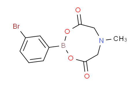 CAS No. 943552-25-8, 2-(3-Bromophenyl)-6-methyl-1,3,6,2-dioxazaborocane-4,8-dione