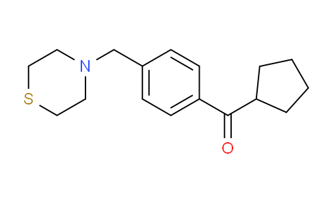 CAS No. 898783-32-9, Cyclopentyl 4-(thiomorpholinomethyl)phenyl ketone