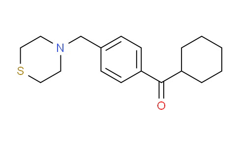 CAS No. 898783-34-1, Cyclohexyl 4-(thiomorpholinomethyl)phenyl ketone