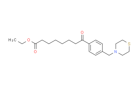 CAS No. 898783-41-0, Ethyl 8-oxo-8-[4-(thiomorpholinomethyl)phenyl]octanoate