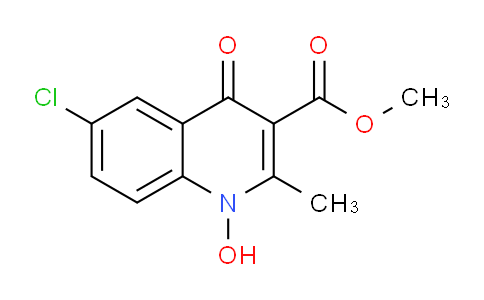 CAS No. 881584-98-1, Methyl 6-chloro-1-hydroxy-2-methyl-4-oxo-1,4-dihydroquinoline-3-carboxylate