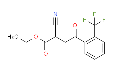 CAS No. 881673-53-6, Ethyl 2-Cyano-4-oxo-4-(2-(trifluoromethyl)phenyl)butanoate