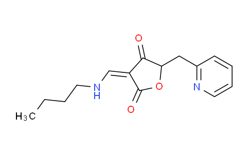 CAS No. 897671-94-2, 3-((Butylamino)methylene)-5-(pyridin-2-ylmethyl)furan-2,4(3H,5H)-dione