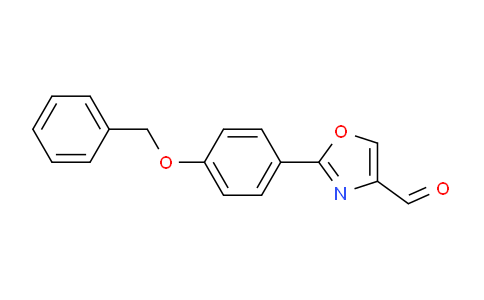 CAS No. 885273-30-3, 2-(4-(Benzyloxy)phenyl)oxazole-4-carbaldehyde
