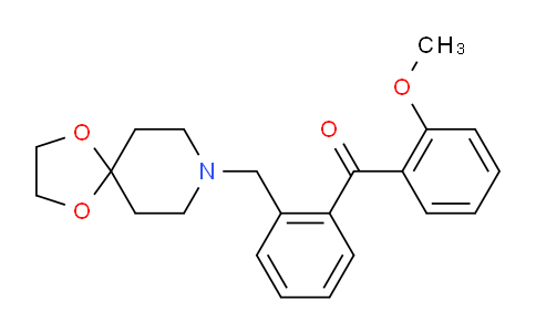CAS No. 898755-79-8, (2-(1,4-Dioxa-8-azaspiro[4.5]decan-8-ylmethyl)phenyl)(2-methoxyphenyl)methanone