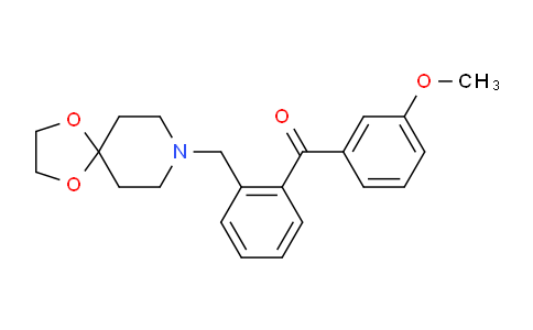 CAS No. 898755-80-1, (2-(1,4-Dioxa-8-azaspiro[4.5]decan-8-ylmethyl)phenyl)(3-methoxyphenyl)methanone