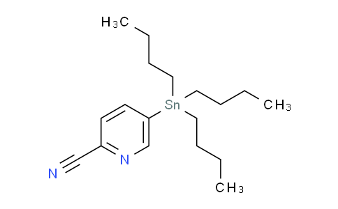 CAS No. 866606-03-3, 5-(Tributylstannyl)-2-pyridinecarbonitrile