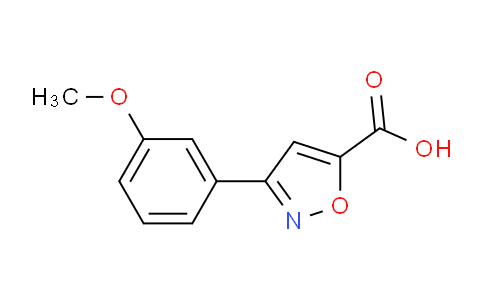 CAS No. 883546-38-1, 3-(3-Methoxyphenyl)isoxazole-5-carboxylic acid