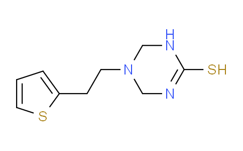 CAS No. 879617-91-1, 5-(2-(Thiophen-2-yl)ethyl)-1,4,5,6-tetrahydro-1,3,5-triazine-2-thiol