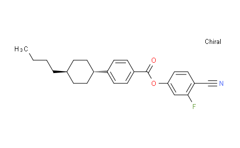 CAS No. 92118-83-7, 4-Cyano-3-fluorophenyl 4-(trans-4-butylcyclohexyl)benzoate