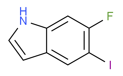 CAS No. 908600-77-1, 6-Fluoro-5-iodo-1H-indole