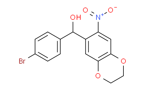 CAS No. 886493-46-5, (4-Bromophenyl)(7-nitro-2,3-dihydrobenzo[b][1,4]dioxin-6-yl)methanol