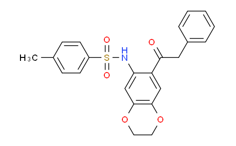 CAS No. 886493-70-5, 4-Methyl-N-(7-(2-phenylacetyl)-2,3-dihydrobenzo[b][1,4]dioxin-6-yl)benzenesulfonamide