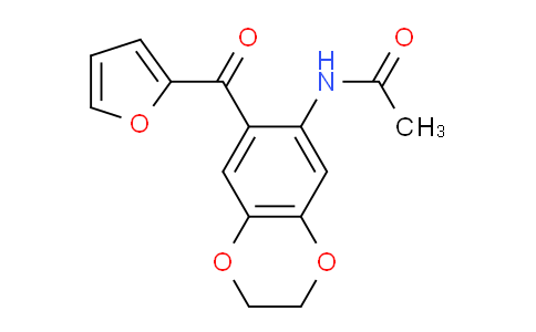CAS No. 886493-77-2, N-(7-(Furan-2-carbonyl)-2,3-dihydrobenzo[b][1,4]dioxin-6-yl)acetamide