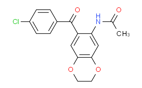 CAS No. 886493-78-3, N-(7-(4-Chlorobenzoyl)-2,3-dihydrobenzo[b][1,4]dioxin-6-yl)acetamide