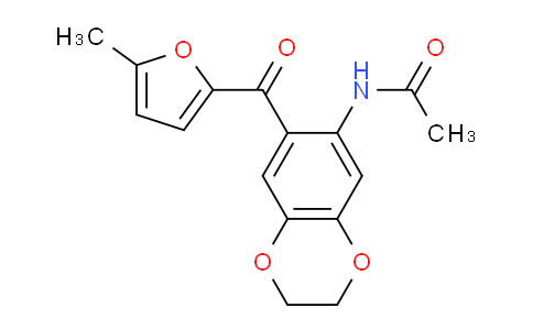 CAS No. 886493-91-0, N-(7-(5-Methylfuran-2-carbonyl)-2,3-dihydrobenzo[b][1,4]dioxin-6-yl)acetamide