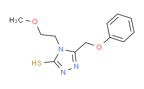 CAS No. 917746-99-7, 4-(2-Methoxyethyl)-5-(phenoxymethyl)-4H-1,2,4-triazole-3-thiol