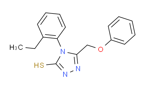 CAS No. 917747-00-3, 4-(2-Ethylphenyl)-5-(phenoxymethyl)-4H-1,2,4-triazole-3-thiol