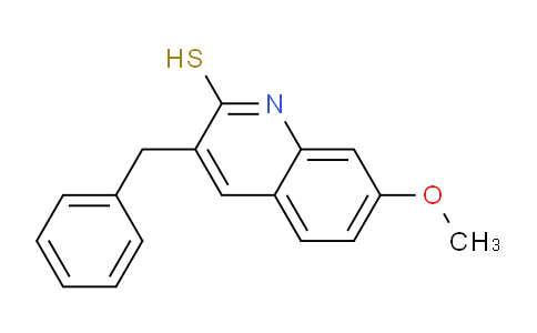 CAS No. 917747-90-1, 3-Benzyl-7-methoxyquinoline-2-thiol
