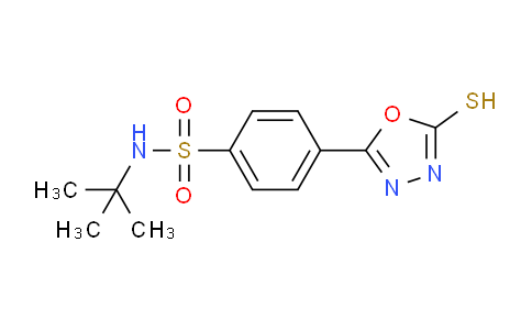 CAS No. 917750-20-0, N-(tert-Butyl)-4-(5-mercapto-1,3,4-oxadiazol-2-yl)benzenesulfonamide