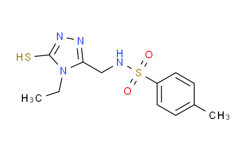 CAS No. 917750-41-5, N-((4-Ethyl-5-mercapto-4H-1,2,4-triazol-3-yl)methyl)-4-methylbenzenesulfonamide