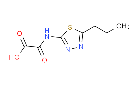 CAS No. 83244-83-1, 2-Oxo-2-((5-propyl-1,3,4-thiadiazol-2-yl)amino)acetic acid