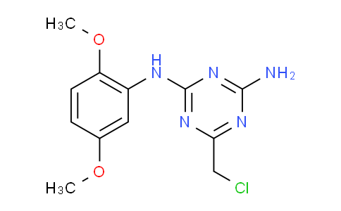 CAS No. 689754-28-7, 6-(Chloromethyl)-N2-(2,5-dimethoxyphenyl)-1,3,5-triazine-2,4-diamine
