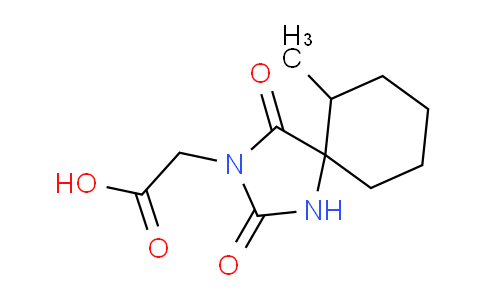 CAS No. 743441-93-2, 2-(6-Methyl-2,4-dioxo-1,3-diazaspiro[4.5]decan-3-yl)acetic acid