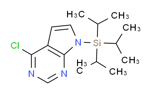 CAS No. 870706-50-6, 4-Chloro-7-(triisopropylsilyl)-7H-pyrrolo[2,3-d]pyrimidine