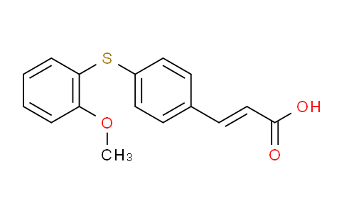 CAS No. 951624-15-0, (E)-3-(4-(2-METHOXYPHENYLTHIO)PHENYL)ACRYLIC ACID