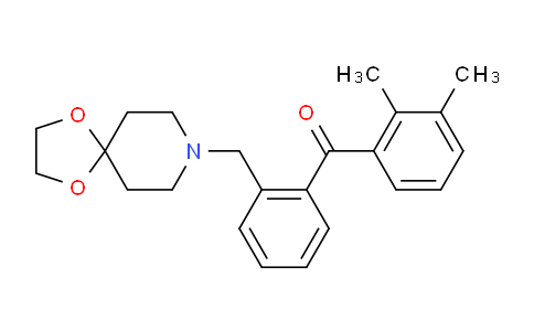 CAS No. 898756-07-5, (2-(1,4-Dioxa-8-azaspiro[4.5]decan-8-ylmethyl)phenyl)(2,3-dimethylphenyl)methanone