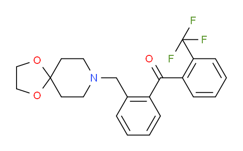 CAS No. 898756-27-9, (2-(1,4-Dioxa-8-azaspiro[4.5]decan-8-ylmethyl)phenyl)(2-(trifluoromethyl)phenyl)methanone