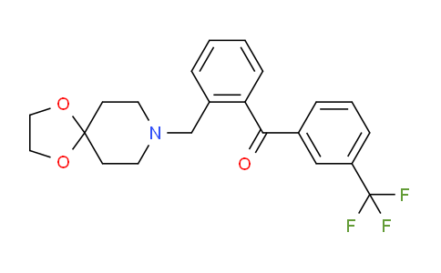 CAS No. 898756-30-4, (2-(1,4-Dioxa-8-azaspiro[4.5]decan-8-ylmethyl)phenyl)(3-(trifluoromethyl)phenyl)methanone
