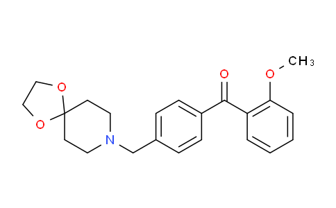CAS No. 898757-49-8, (4-(1,4-Dioxa-8-azaspiro[4.5]decan-8-ylmethyl)phenyl)(2-methoxyphenyl)methanone