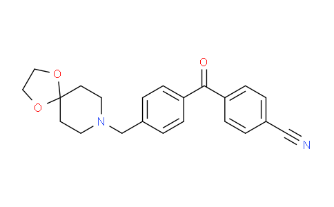 CAS No. 898757-64-7, 4-(4-(1,4-Dioxa-8-azaspiro[4.5]decan-8-ylmethyl)benzoyl)benzonitrile