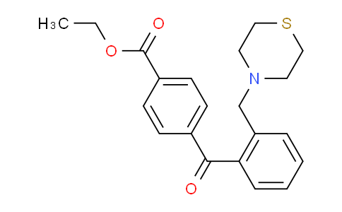 898781-64-1 | 4'-Carboethoxy-2-thiomorpholinomethyl benzophenone