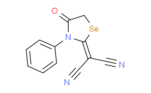 CAS No. 887000-70-6, 2-(4-oxo-3-Phenyl-1,3-selenazolidin-2-ylidene)malononitrile