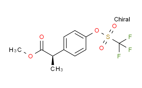CAS No. 849776-10-9, Methyl (R)-2-[4-[[(trifluoromethyl)sulfonyl]oxy]phenyl]propanoate