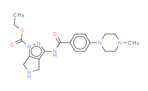 CAS No. 761443-50-9, 1-ETHYLOXYCARBONYL-3-[4-(4-METHYL-PIPERAZIN-1-YL)-BENZOYLAMINO]-5,6-DIHYDRO-PYRROLO[3,4-C]PYRAZOLE