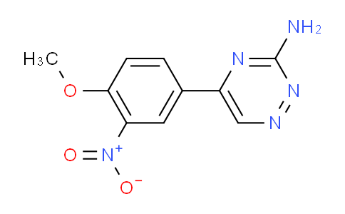 CAS No. 886497-32-1, 5-(4-Methoxy-3-nitrophenyl)-1,2,4-triazin-3-amine