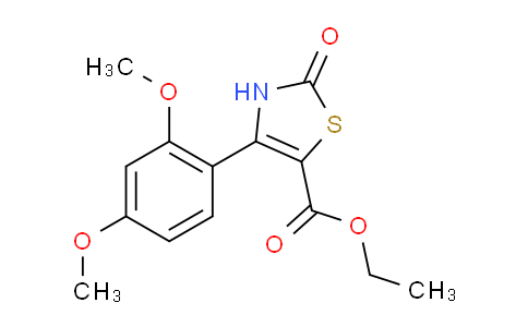CAS No. 886497-82-1, Ethyl 4-(2,4-dimethoxyphenyl)-2-oxo-2,3-dihydrothiazole-5-carboxylate