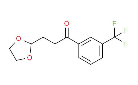 CAS No. 842123-89-1, 3-(1,3-Dioxolan-2-yl)-1-(3-(trifluoromethyl)phenyl)propan-1-one