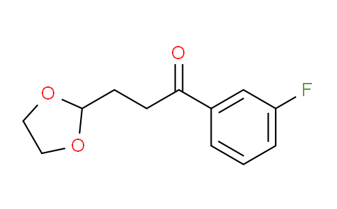 CAS No. 842124-02-1, 3-(1,3-Dioxolan-2-yl)-1-(3-fluorophenyl)propan-1-one