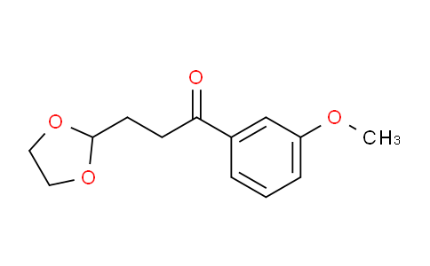 CAS No. 842124-14-5, 3-(1,3-Dioxolan-2-yl)-1-(3-methoxyphenyl)propan-1-one