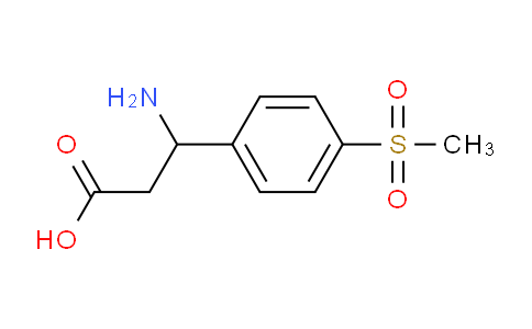 CAS No. 682804-62-2, 3-Amino-3-[4-(methylsulfonyl)phenyl]propionic Acid